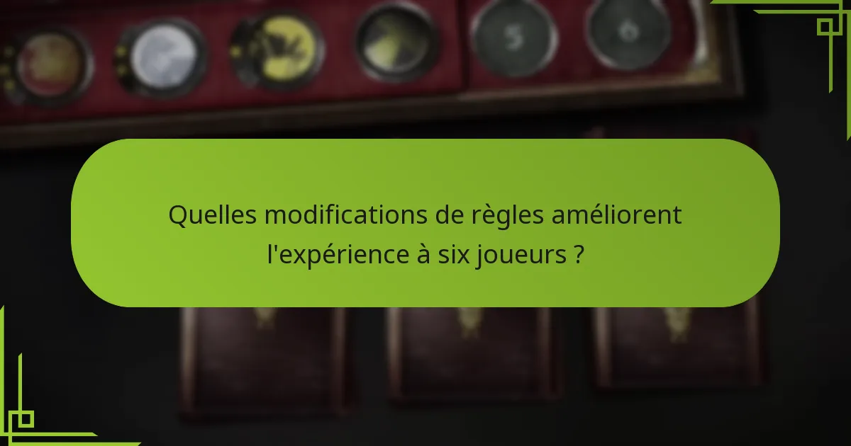 Comment les dynamiques des joueurs changent-elles dans un jeu à six joueurs ?